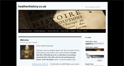 Desktop Screenshot of heathenhistory.co.uk