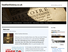 Tablet Screenshot of heathenhistory.co.uk